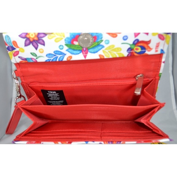 WOMENS TAWI WALLET, NWOT,TRADITIONAL MEXICAN COLORFUL DESIGN WALLET WRISTLET‎ - Picture 3 of 4